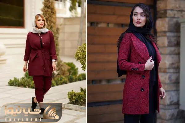 استایل با مانتو زرشکی