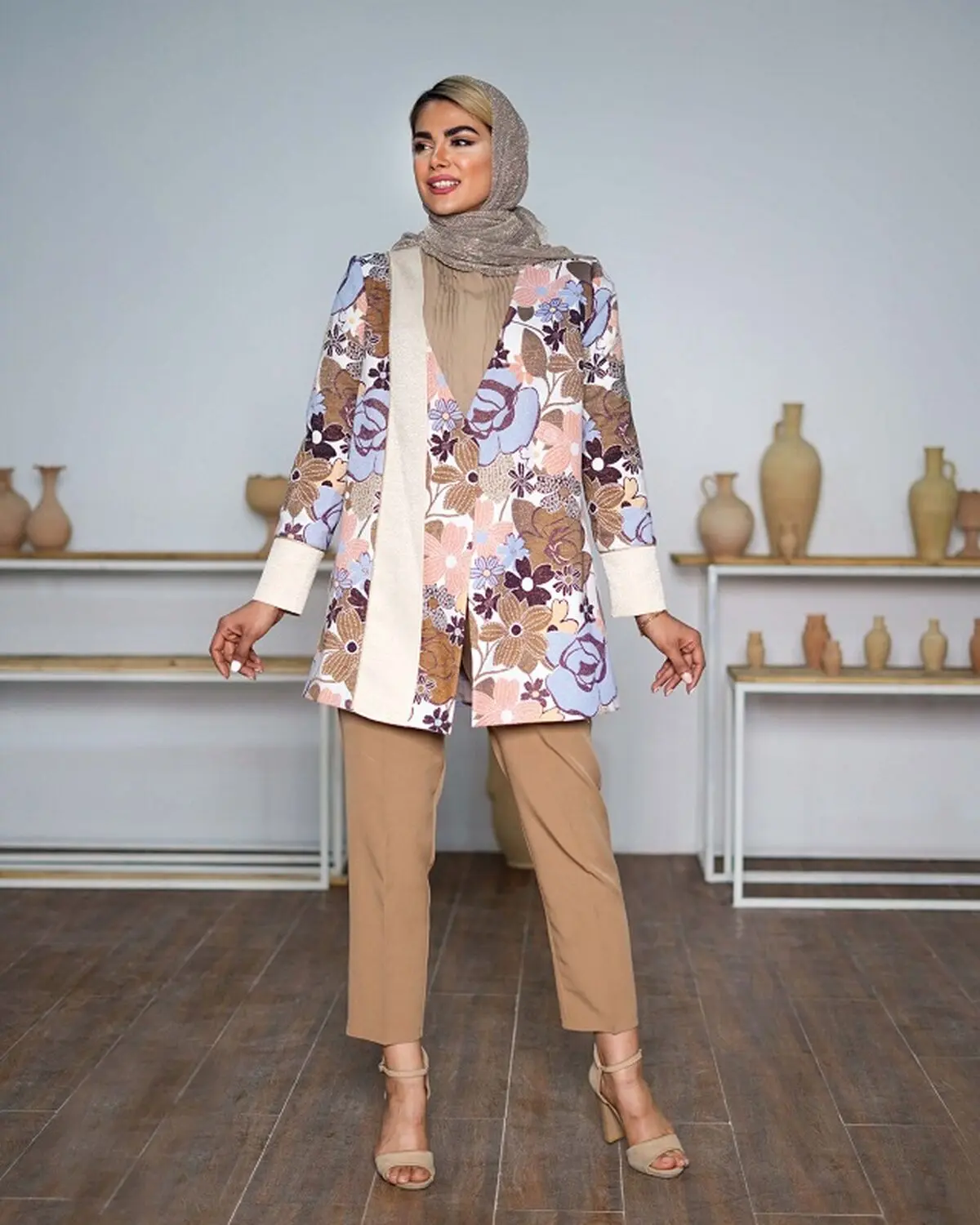 مانتو کتی ژاکارد