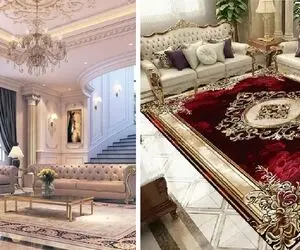 انواع سبک فرش از نظر طراحی و نقش؛ نحوه ست کردن رنگ فرش با مبلمان و انتخاب درست سایزش