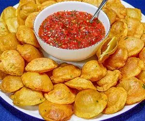 آموزش آشپزی؛ طرز تهیه پکوره کچالوی لذیذ وخوش طعم از آرد ساده 