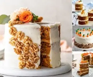 طرز تهیه کیک هویج با کرم پنیری؛ با این کیک جذاااب برید به استقبال شب یلدا