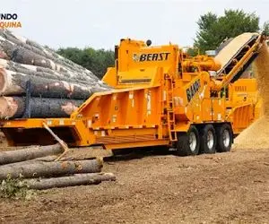 ابزارآلات غول پیکر؛ برای سرعت بیشتر رفع مزاحمت پرندگان چوب تراش آوردن درخت رنده کنن