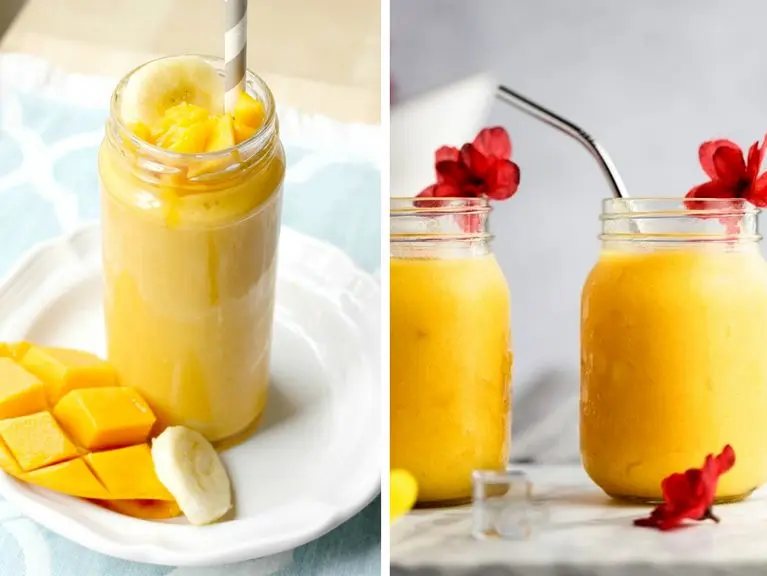 بهترین دستور اسموتی موز و انبه؛ یک لیوان خنکی ناب