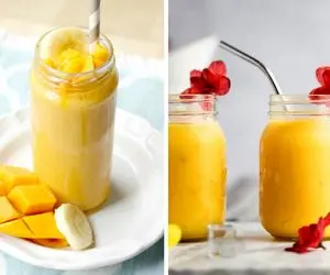 بهترین دستور اسموتی موز و انبه؛ یک لیوان خنکی ناب