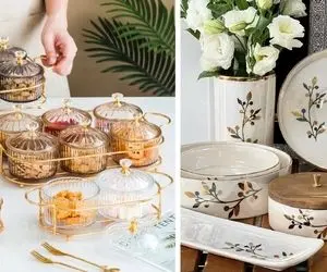 شیک ترین و منحصر به فرد ترین مدل های ظروف پذیرایی / با اینه مهمونی میده محشر