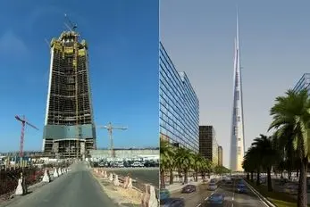 برج JEC عربستان آسمان خراشی که به سرعت در حال رسیدن یک ۱۰۰۰ متر است