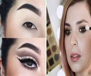 قلق آرایش کردن چشم های پف دار و پلک افتاده برای درشت تر دیده شدن چشم ها / خوشگل تر شو