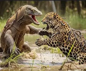 جذابیت حیات وحش / نبرد خصمانه ببر دد و اژدهای کومودو برای بقا