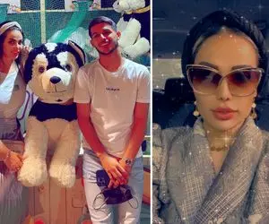 وقتی بچه بازی "زنِ قائدی" تو دبی گل میکنه؛ لباسشم که لایه لایه کم شد!