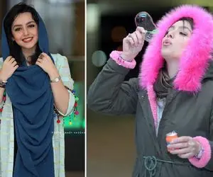 "نازنین بیاتی" با کفشای سیندلایی؛ خانوم خانما چه نازی هم داره با این تیپش!