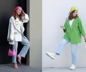 تابستون یه جوری رنگی بپوش که همه کَفِشون ببره؛ از مانتو گرفته تا شال و روسری 