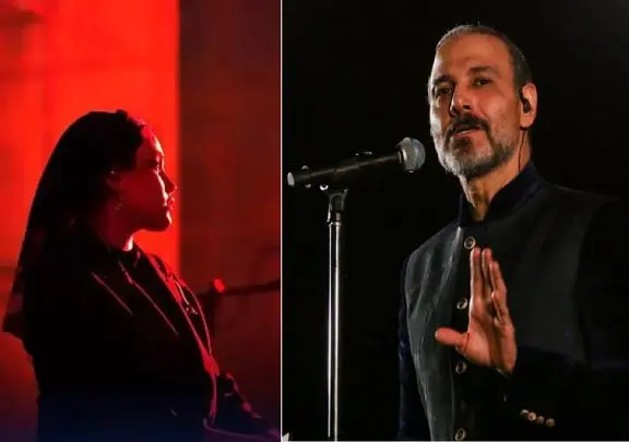 ببینید| آواز ملکوتی خواننده زن که  با صدای علیرضا قربانی تکمیل شد