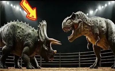 جنگ حیات وحش؛ دشمنان واقعی تی‌رِکس شکست ناپذیر را فراری دادند