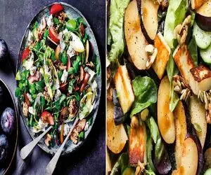 طرز تهیه سالاد آلو و گردو/ سوزنت گیر نکنه رو سالادای تکراری این یکی لاکچری و خوشمزس