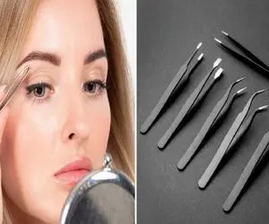 تیز کردن موچین ابروی کُند با ترفند آرایشگر؛ با این وسیله ی کاری بشمار سه تیز و بز شده