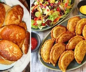 طرز تهیه پیراشکی سیب زمینی خوشمزه بدون فر /  با طعم عالی و بافت ترد بدون خمیر