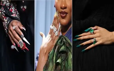 جزئیات طلایی مت گالا ۲۰۲۵؛ نگاهی به ترندهای برتر طراحی ناخن