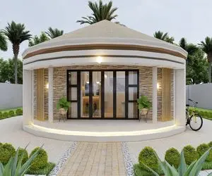 خانه‌های لوکس؛ این خونه گِرد ترکیبی از سنتی صنعتیه خیلی هم دنجه