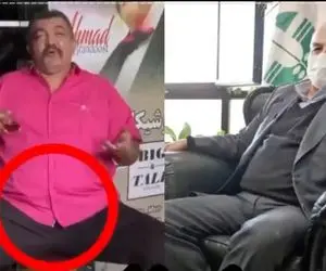 (ویدیو)احمد ایراندوست با این مدل نشستن عیسی کلانتری را نابود کرد!