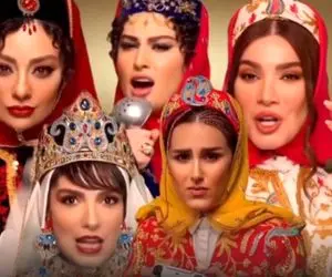 آواز معروفا؛ اجرای راک اند رولی کفگیر ملاقه توسط بند الیکا عبدالرزاقی و سایر بازیگرا