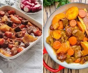 طرز تهیه تاس کباب با بهترین طعم و مزه / یه ناهار خوشمزه و مقوی که حرف نداره