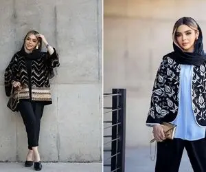 خش خش برگای پاییز با مانتو مخمل سوزن دوزی یه چیز دیگه است؛ میدونی کدومو میگم؟