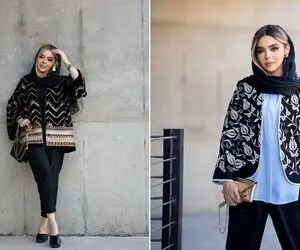 خش خش برگای پاییز با مانتو مخمل سوزن دوزی یه چیز دیگه است؛ میدونی کدومو میگم؟