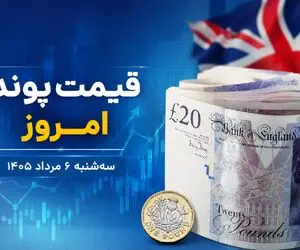 قیمت پوند امروز سه شنبه 6 مرداد 1405 | چشم انداز پوند + جدول عملکرد