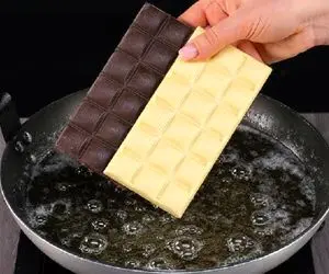 آموزش آشپزی؛ شکلات رو تو روغن سرخ نتیجه عالیه