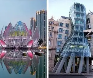 عجیب ترین معماری های جهان / با دیدن این سازه ها انگشت به دهن میمونی