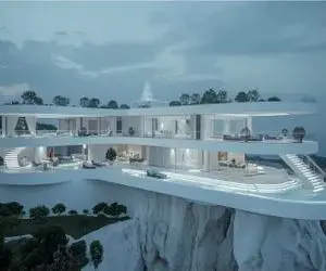 معماری خلاقانه؛ تور لوکس به سفید و مدرن ترین عمارت جهان که کاخ سفید پیشش کم میاره