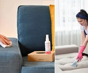 روش های کاربردی برای تمیز کردن مبلمان + پاک کردن انواع لکه ها از روی مبل