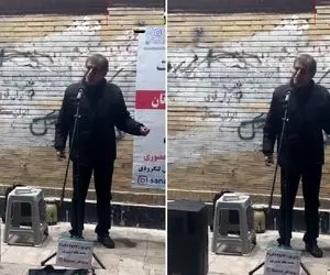 آواز خیابانی؛ ببینید پیرمرده چطور جفت خواننده اصلی آهنگ من میگم منو شکستن رو میخونه