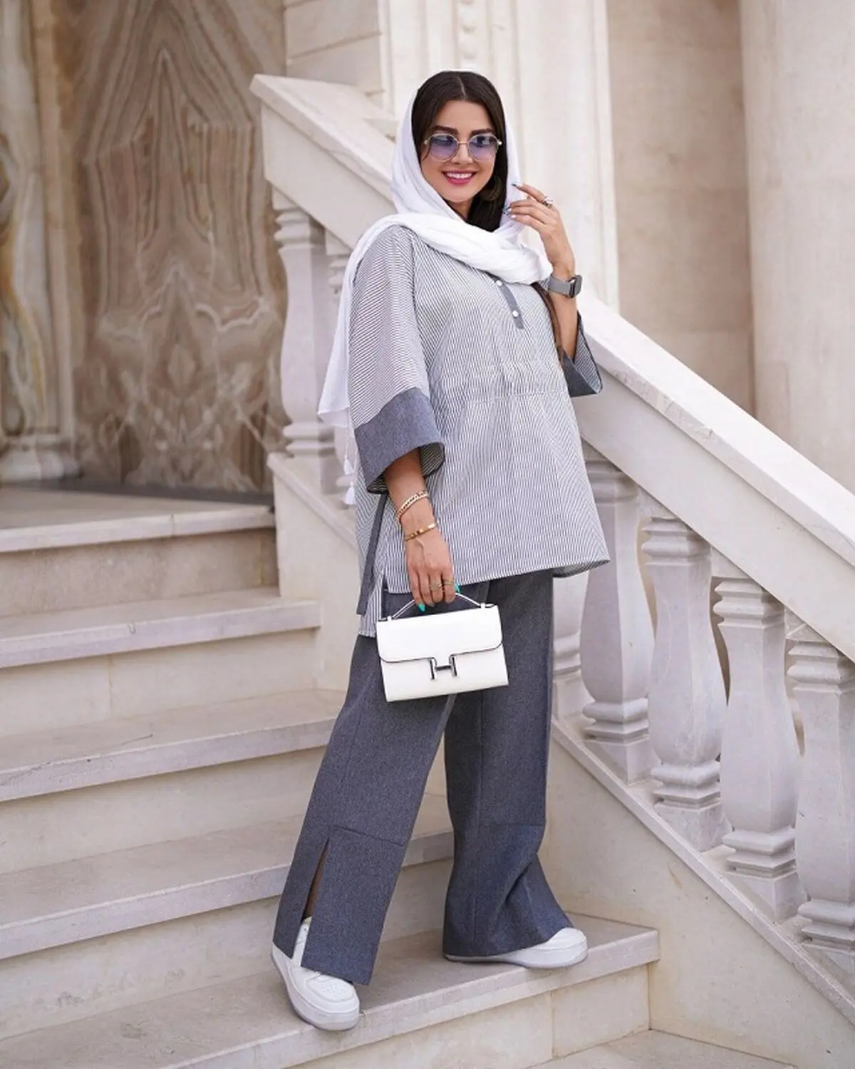 شلوار بگ و مام استایل
