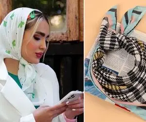 شال و روسری رو همه سر میکنن / با مینی اسکارف متفاوت شو تازه مدلای بستنشم گفتم