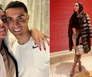 جلب توجه زنِ رامشگر رونالدو جلو سعودیا چه بیخ داره؛ با تغییر چهرش شد آس عربا!