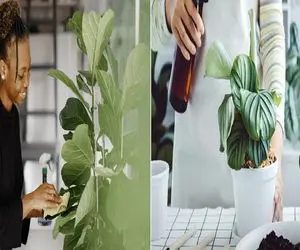 برگ گیاهاتم نیاز به تمیزی داره/ ترفندهای ساده برای پاک کردن گرد و غبار از برگ‌ ها