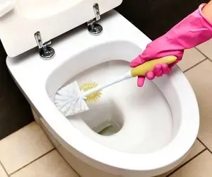 ایده های خلاقانه؛ توالت به طرز چندش آوری زرد و کثیف شده؟ چارش سرکه و جوش شیرین