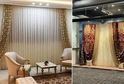 انواع پرده پذیرایی (مینیمال، ورتیکال، پانچ، حریر، شید)؛ رنگ ترند و ست سازی با مبلمان