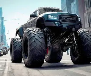 ماشین لوکس؛ بزرگترین جیپ جهان که چرخ های هیولاییش از خودش بزرگتره رو با فولاد ساختن