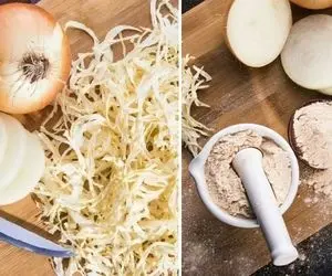 طرز تهیه پودر پیاز خانگی به چند روش + نکاتی برای حفظ رنگ و طعم پیاز