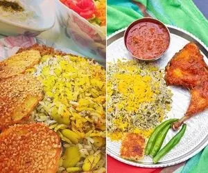 باقالی پلو با مرغ این مدلی بپز تا همه بال بزنن از خوشی / با این سرو جذاب ضیافت تکمیله