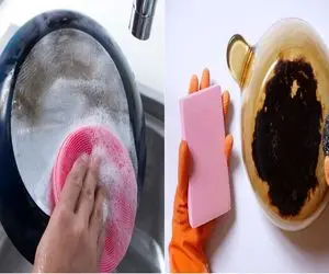 ترفندهای عجیب اما مؤثر برای تمیزی پشت قابلمه/ روش جلوگیری از سیاهی دوباره قابلمه‌ ها