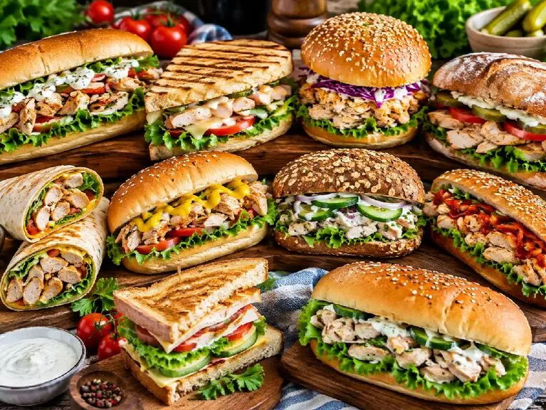 10 تا ساندویچ گرم و سرد با مرغ آبپز؛ خوشمزه و ساده مناسب هر سلیقه ای