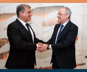 تبریک فلورنتینو پرز به بارسلونا؛ حالا جذاب شد!