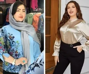 شومیز سایز بزرگ / خانوم پلاس سایزی که نمیدونی مهمونی چی بپوشی اینا واست عالین