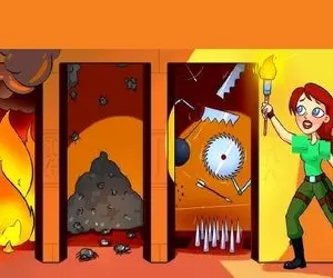 بازی فکری؛ اگه باهوشت همه رو تا پای اعدام بردی بگو کدوم در برای دختر جنگجو امن تر؟