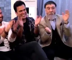 آواز ماندگار؛ علی انصاریان چه با رقص با خواننده آهنگ آها بوگو میخونه فقط حامد آهنگینو