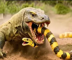 ساخت و ساز مصنوعی؛ مارهای مرگبار اندونزی در نبرد با دشمن از جان مایه میگذارند