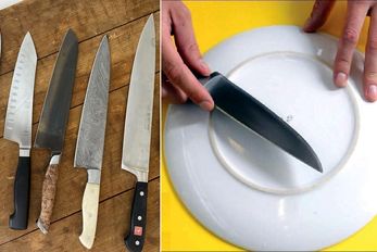 چند روش ساده و خونگی برای تیز کردن چاقوهای آشپزخونه / راهکارای خیلی سریع و فوری